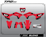Honda CRF Full graphic kit. Total Performance graphics offers a wide range of custom MX graphics for you to choose from to get your bike looking good!