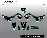 The Total Performance GFX DEPTH full graphic kit combines a clean simple look with subtle abstract lines that give it the curb appeal that you are looking for. This kit is the perfect platform for you to create the graphic kit you've always wanted!