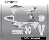 Yamaha dirt bike graphics by Total Performance GFX. Michigan made custom dirt bike graphics  made to suit your style!