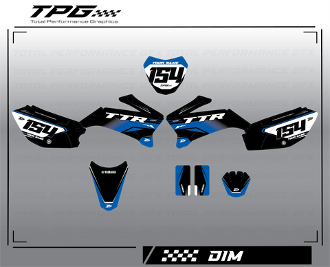 TTR 110 Full graphic kit. Total Performance graphics offers a wide range of custom MX graphics for you to choose from to get your bike looking good! 
