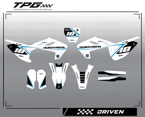 Are you looking to keep the OEM look of your bike but still wanting to add a little something extra? The Total Performance GFX DRIVEN full graphic kit does just that! This kit does a great job of maintaining a simple and clean look but the bright accent colors really make it pop!