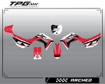 CRF 110 Full graphic kit. Total Performance graphics offers a wide range of custom MX graphics for you to choose from to get your bike looking good! 